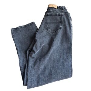 Riders by Lee Denim Jeans Women's Black Wash High Rise Relaxed Fit 14P